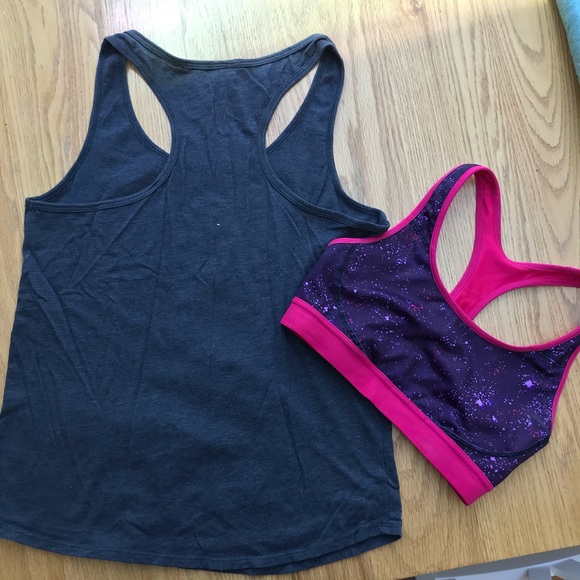 {Chin Up} Will Run for Wine tank top, L - Picture 4 of 4